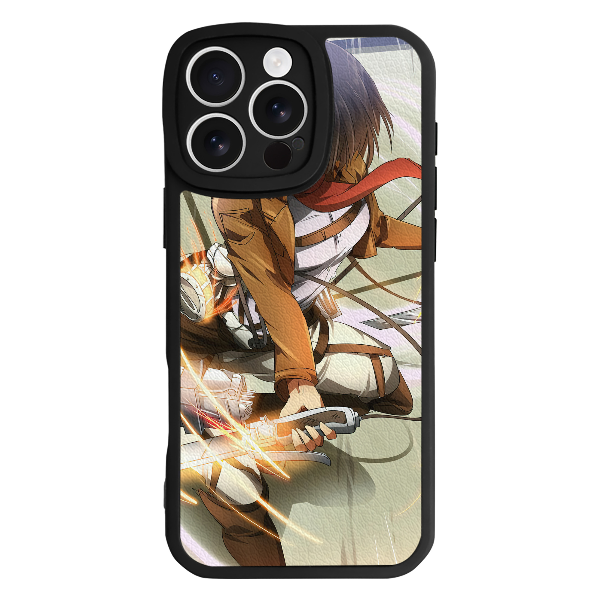 （画像用） 進撃の巨人 Attack on Titan 【iPhone 16シリーズ対応】シリコンスマホケース（レザー調） 材質：シリコン